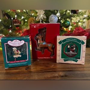 Hallmark Ornaments lot of 3